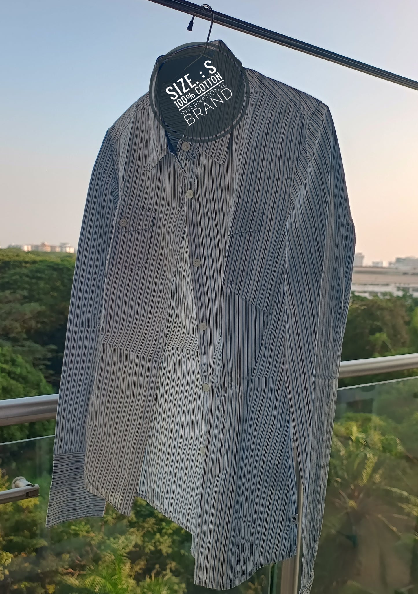 Pre-Loved Classic Striped Cotton Shirt